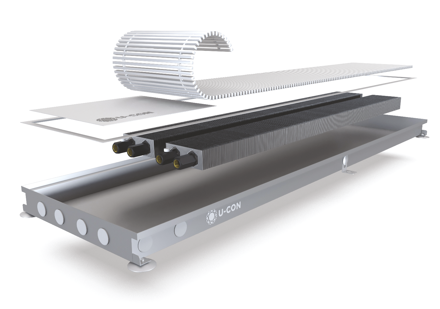 Konwektor podłogowy U-CON EK2.360/1250/55